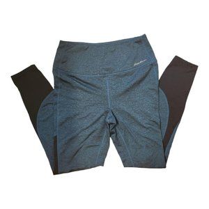 Blue activewear leggings by Eddie Bauer, size medium.
